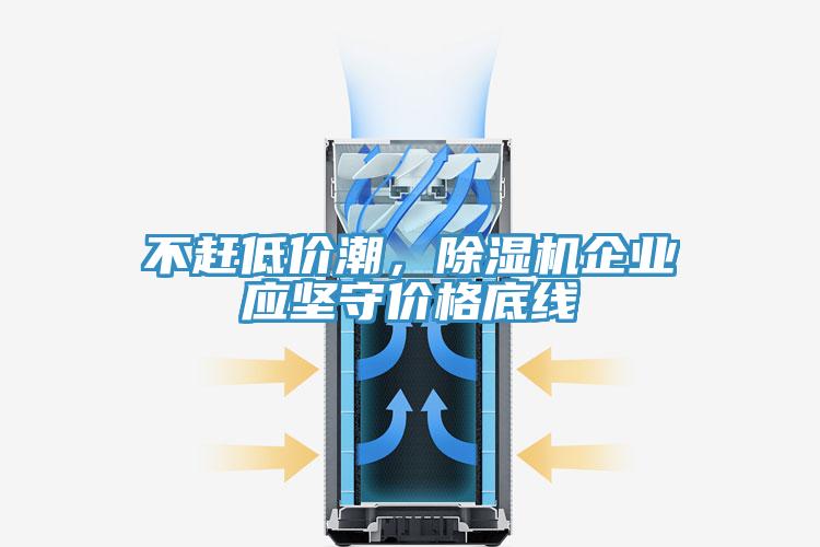 不趕低價潮，除濕機企業應堅守價格底線