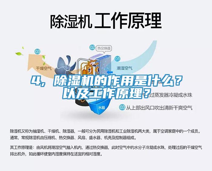 4, 除濕機的作用是什么？以及工作原理？