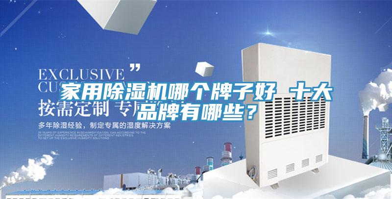 家用除濕機哪個牌子好 十大品牌有哪些？