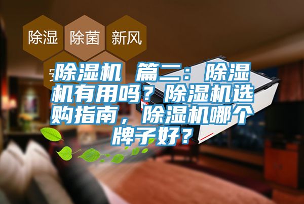 除濕機(jī) 篇二：除濕機(jī)有用嗎？除濕機(jī)選購指南，除濕機(jī)哪個(gè)牌子好？