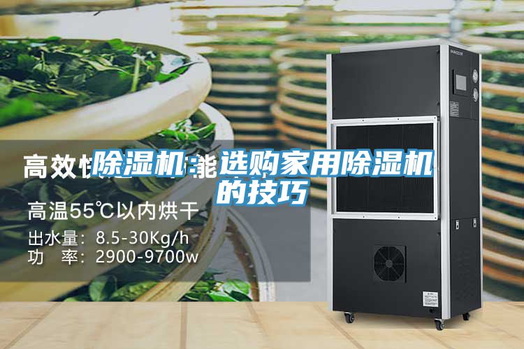 除濕機:選購家用除濕機的技巧